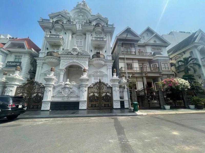 BÁN BIỆT THỰ KHU HIM LAM ĐƯỜNG PHỔ QUANG DIỆN TÍCH: 15X16M HẦM 3 LẦU ÁP MÁI