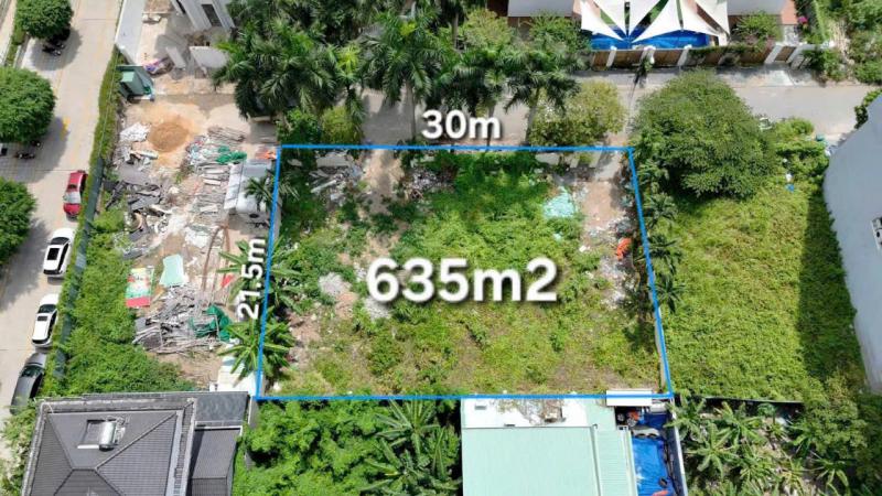 BÁN ĐẤT BIỆT THỰ ĐƯỜNG 66 THẢO ĐIỀN DIỆN TÍCH: 30X20,5M (CÔNG NHẬN: 635M2)