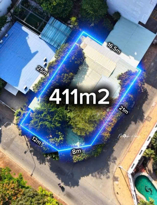 BÁN ĐẤT MẶT TIỀN 33 LÊ HỮU KIỀU DIỆN TÍCH: 16,4X25M (CÔNG NHẬN: 411M2)