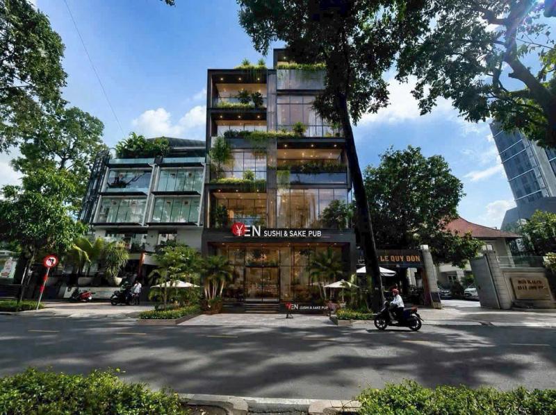BÁN NHÀ MẶT TIỀN 15-15A LÊ QUÝ ĐÔN DIỆN TÍCH: 10,7X22,2M 2 TẦNG MÁI CHE