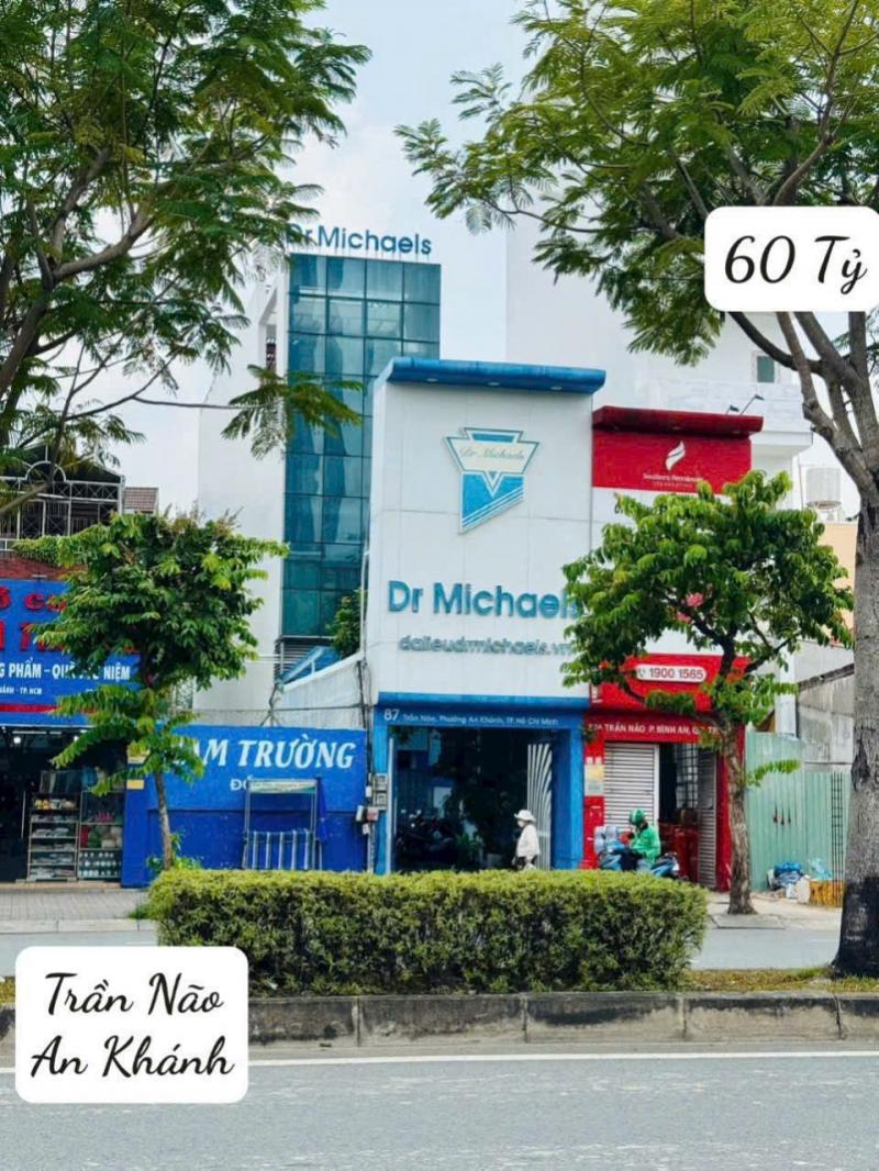 BÁN NHÀ MẶT TIỀN 87 TRẦN NÃO AN KHÁNH DIỆN TÍCH: 4X27M TRỆT 3 LẦU SÂN THƯỢNG