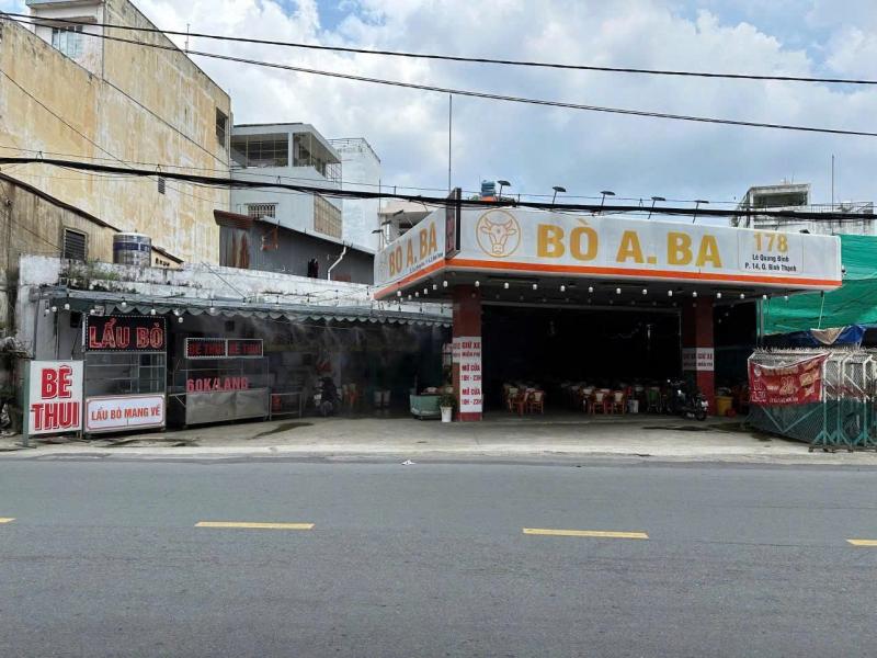 Bán nhà mặt tiền đường Lê Quang Định diện tích: 14x46m trệt