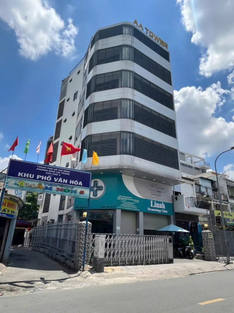 BÁN TÒA NHÀ GÓC 2 MẶT TIỀN 103A NGUYỄN VĂN ĐẬU DIỆN TÍCH: 9X18M HẦM 7 TẦNG