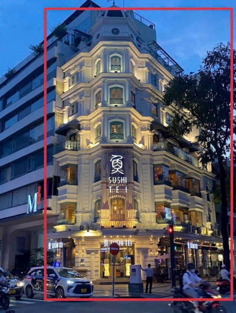 Bán tòa nhà góc 2 MT đường Lý Tự Trọng DT: 92,4m2/sàn trệt 6 lầu sân thượng