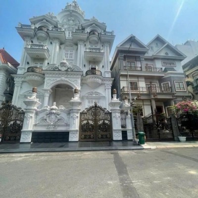 BÁN BIỆT THỰ KHU HIM LAM ĐƯỜNG PHỔ QUANG DIỆN TÍCH: 15X16M HẦM 3 LẦU ÁP MÁI