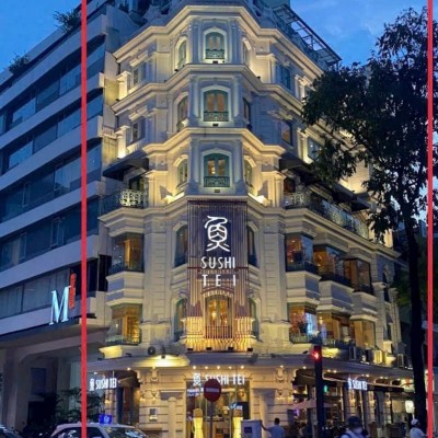 Bán tòa nhà góc 2 MT đường Lý Tự Trọng DT: 92,4m2/sàn trệt 6 lầu sân thượng